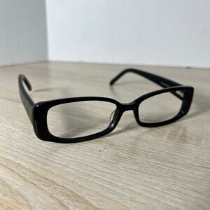 Fendi F906 001 Eyeglasses Black Frames Rectangular 49-16-135 Italy